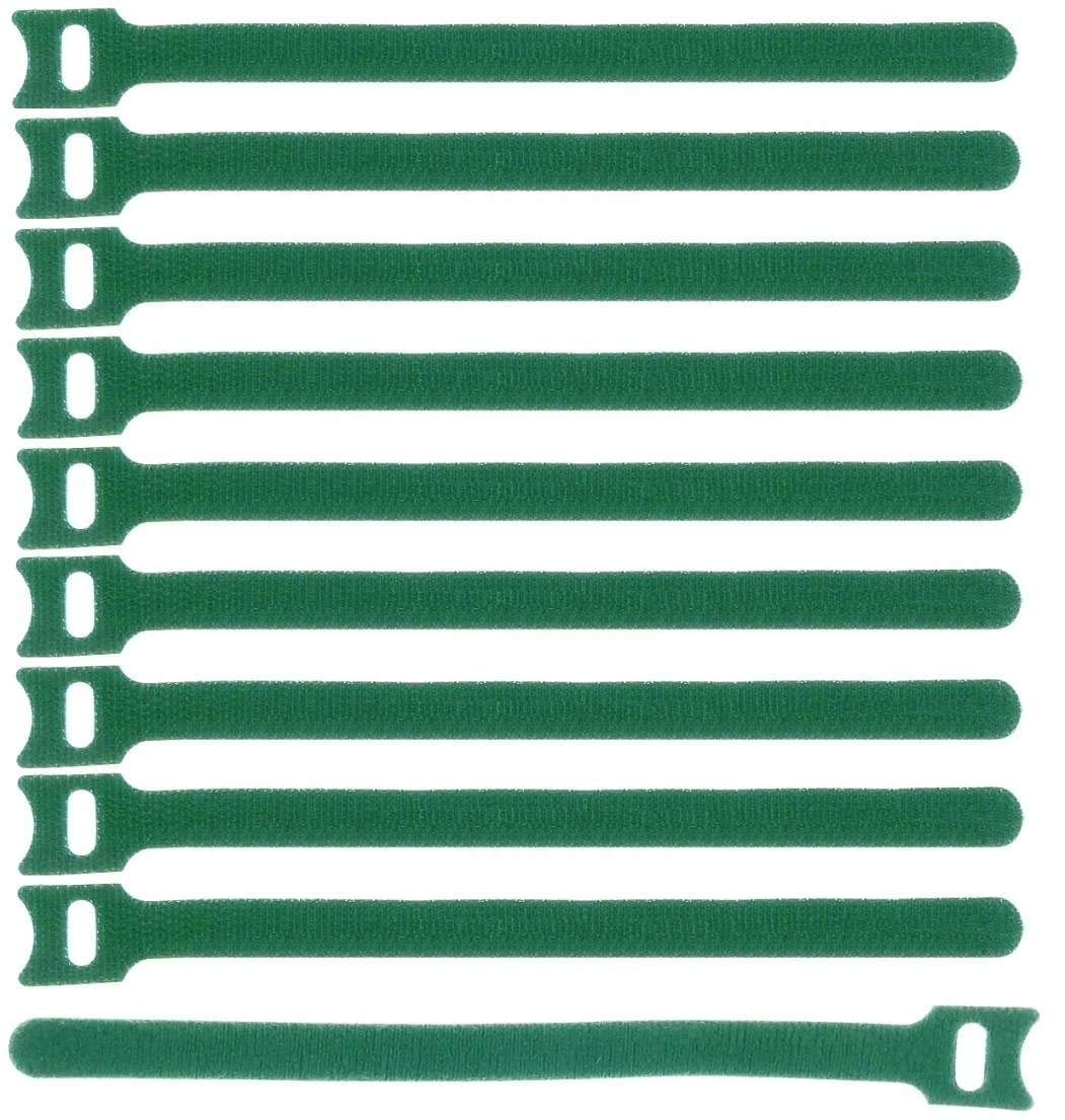 300 x Klettkabelbinder 200 x 25 mm Grün Kabelbinder Kabel-Klettband - Wiederverschliessbar/Wiederverwendbar (300, 200 x 25 mm Grün)