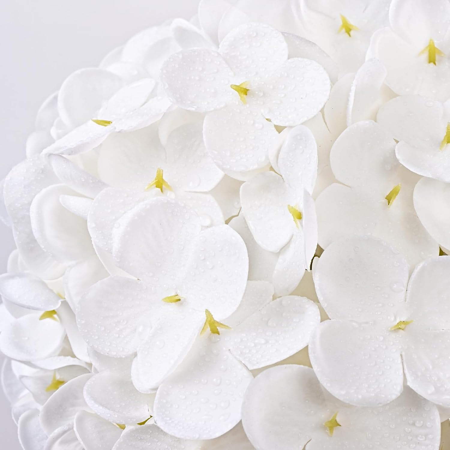 4 Pcs White Hydrangea Artificial Flowers, Latex Real Touch Hydrangea Flowers, 19.6'' Full Faux Hydrangea Flowers Fake Flowers for Home Decor Party Wedding Centerpiece Bouquet Floral Arrangements - Image 2