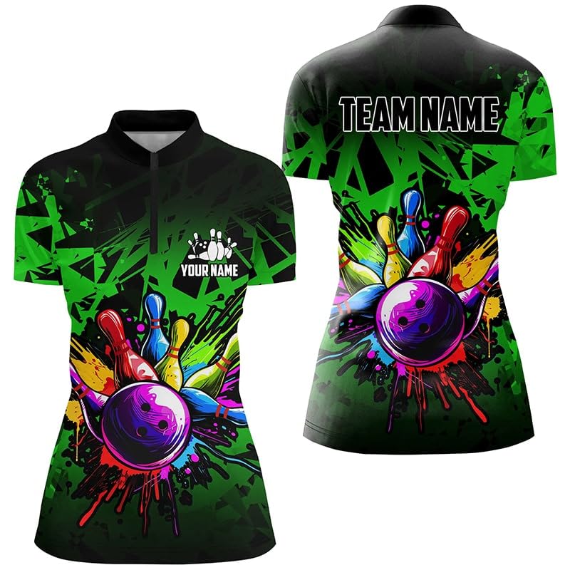 ChipteeAmz Colorful Bowling Jerseys, Custom Unisex Bowling Polo Shirts for Men & Women, Personalized Team Bowling Shirts4