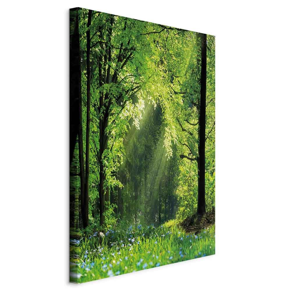 murando - Akustikbild Schalldämmung Bäume Wiese, 80x120 cm, 1-teilig, Büro | Verbessert Raumakustik, reduziert Hall, ideal fürs Büro oder Wohnzimmer, hochwertige Verarbeitung, schnelle Montage, stilvoll