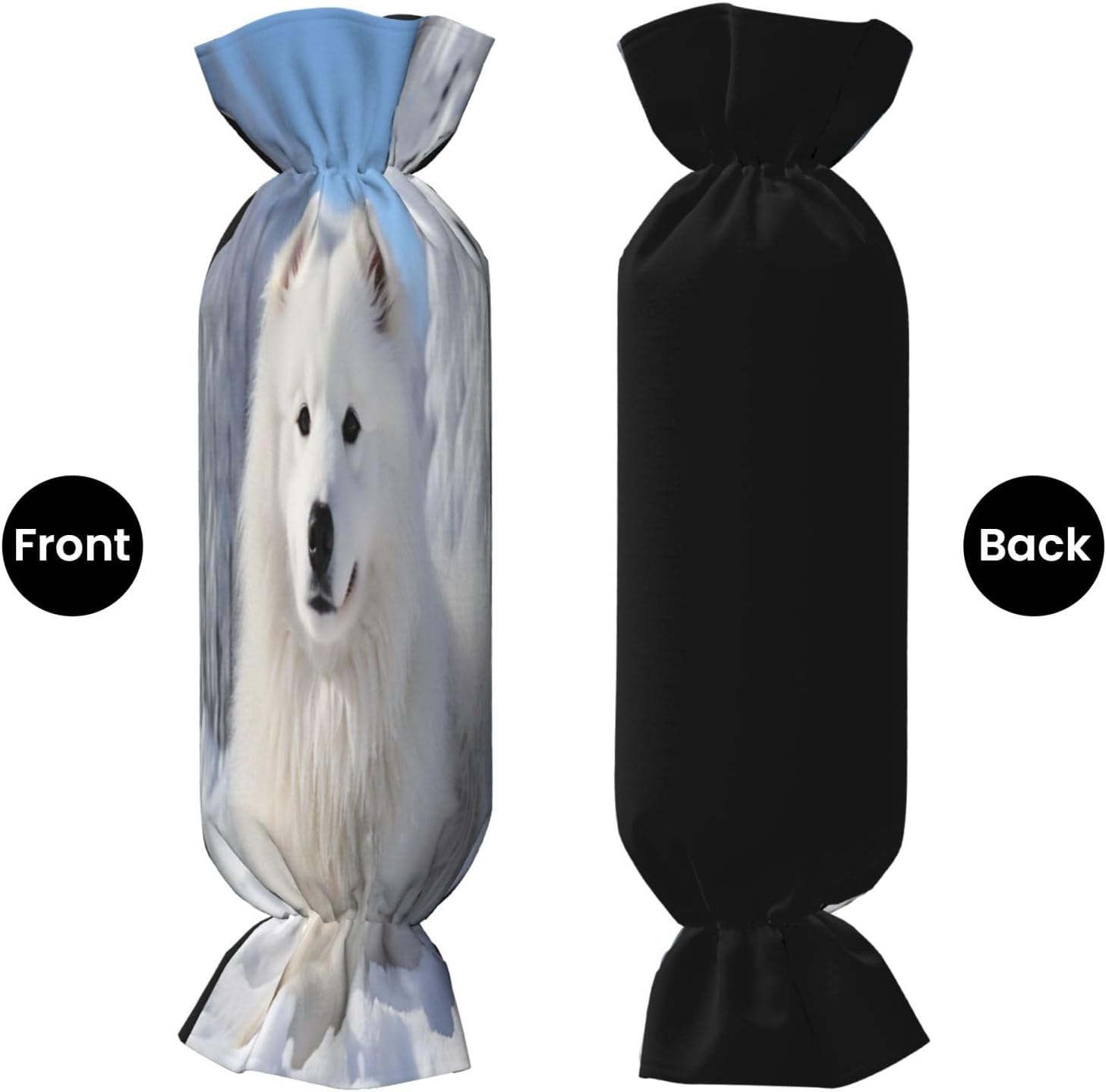 v5ur060q Cylindrical Pillow-Premium Bed Pillows, Side Sleeper Neck Support, Decorative Candy Design, Soft and Durable