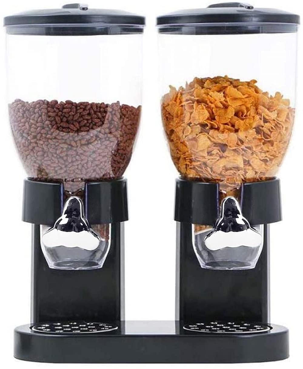 CLQ Dispensador de Cereales Doble, depósito de Almacenamiento de Gran Capacidad de Cereales
