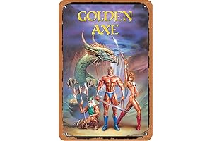 Golden Axe Retro Tin Sign: Nostalgic Gaming Decor