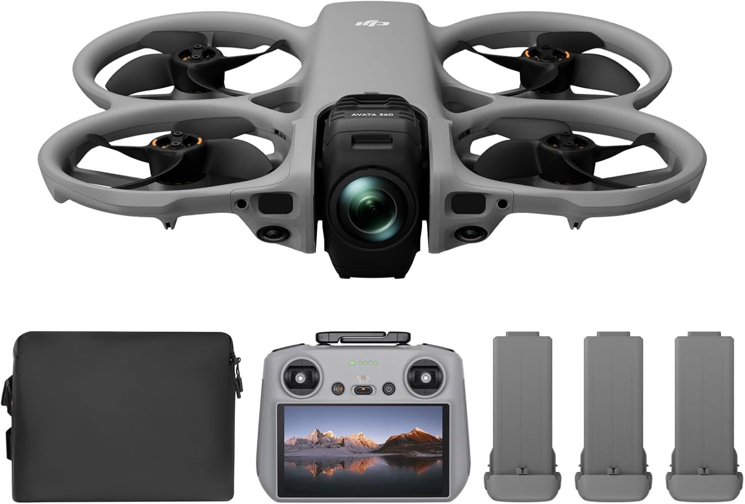 DJI Avata 360 Motion Fly More Combo - Drone a 360° con Imaging 8K-360° da 1" - Drone Fotocamera a 360° con Protezione dell'elica - Include Goggles N3 e RC Motion 3 per un controllo intuitivo del