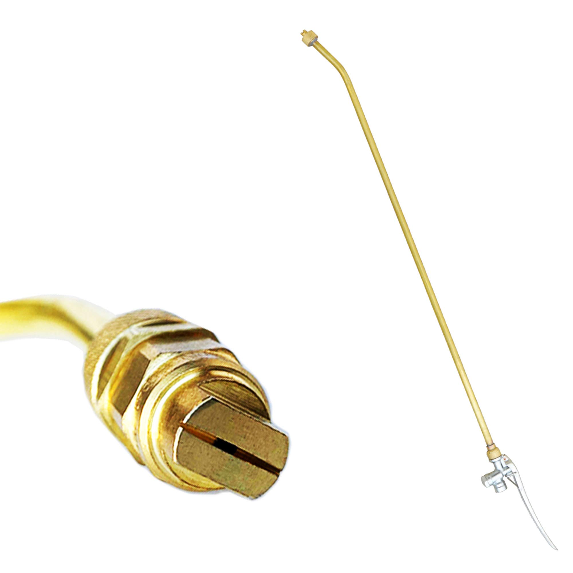 24" Concrete Finish Sprayer Wand Attachment .5 GPM Fan Nozzle Included (Wand Only) by Tomahawk Power – Plastic, Gold, Model TCS6.5