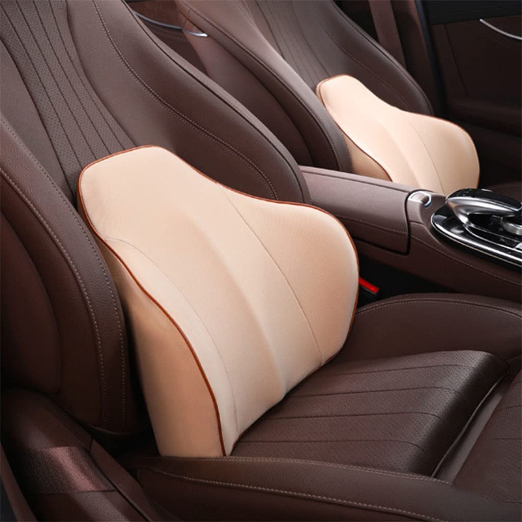 Lavable Voiture Lumbar Support Lumbar Soutien à la mémoire de la Mousse de Mousse Coussin Support Taie d'oreiller Taille Douce Coussin Coussin Coussin Coussin Coussin Voiture Accessoires(Gray)