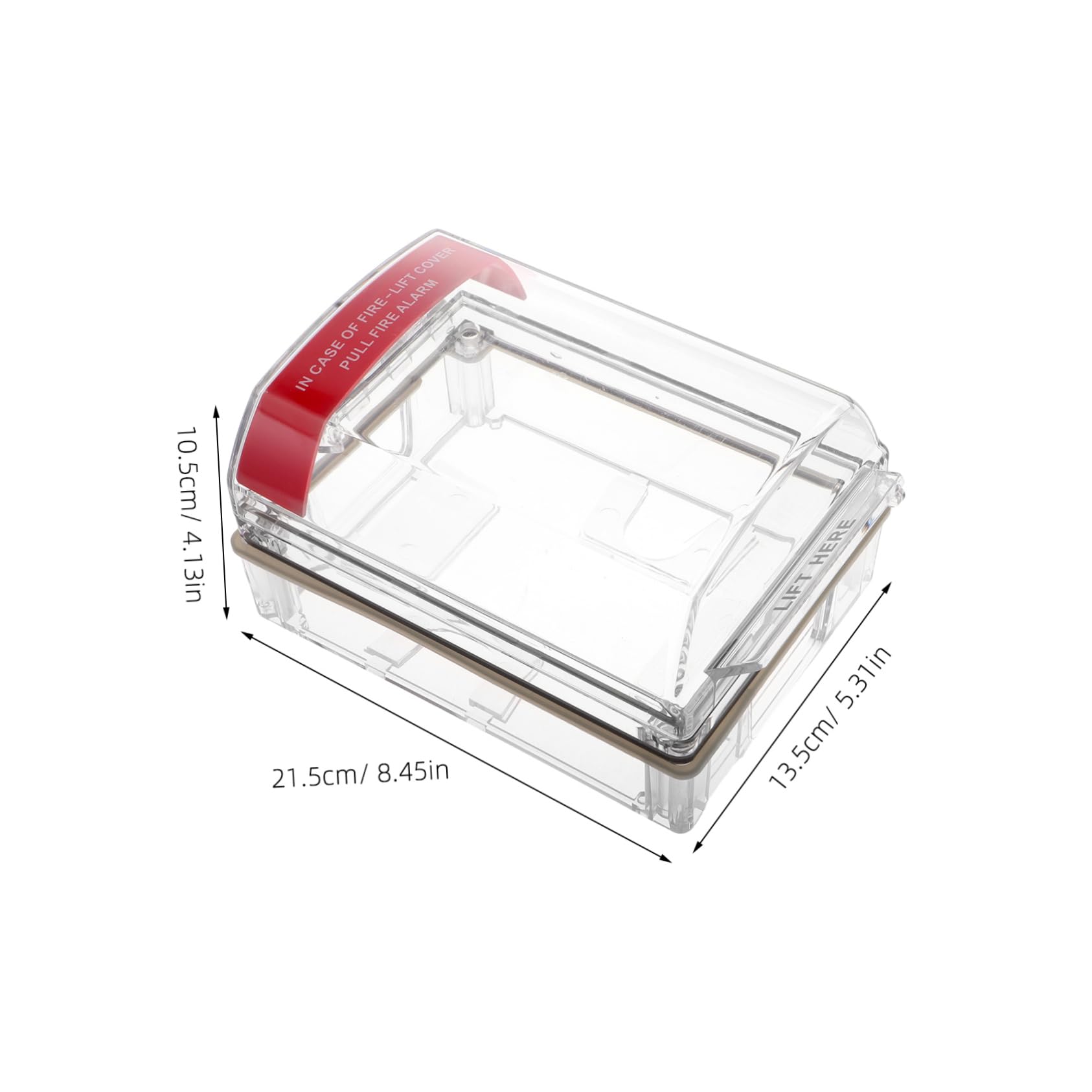 UKCOCO Interruptor de Alarma Manual Protector de Punto de Llamada de Incendio Cubierta Protectora para Botón de Alarma Fácil Instalación para Uso Interiores