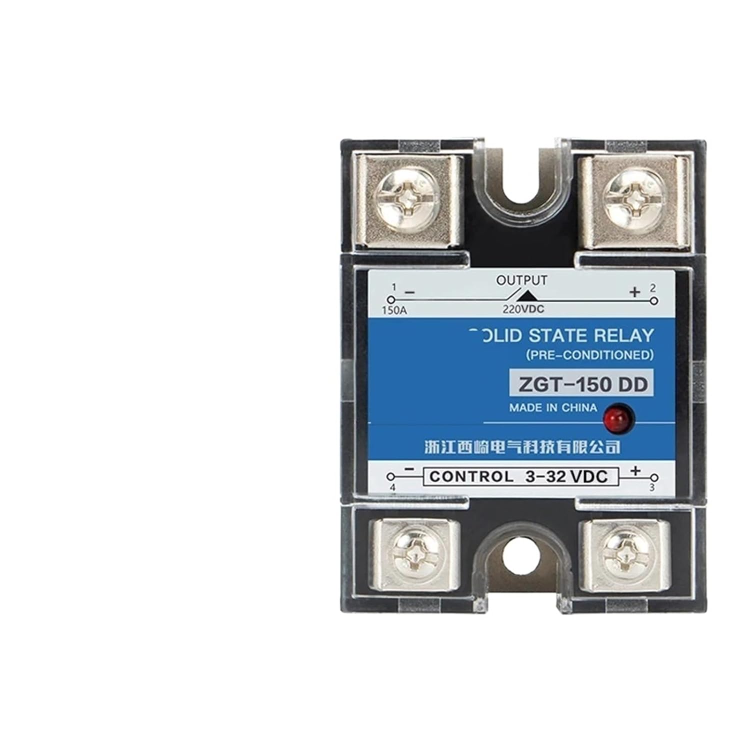 CG SSR-120DD 150DD 220V 380V 600V Single Phase JGX DC Control DC Heat Sink 3-32VDC to 5-220VDC 120A 150A DD Solid State Relay(1-XL)