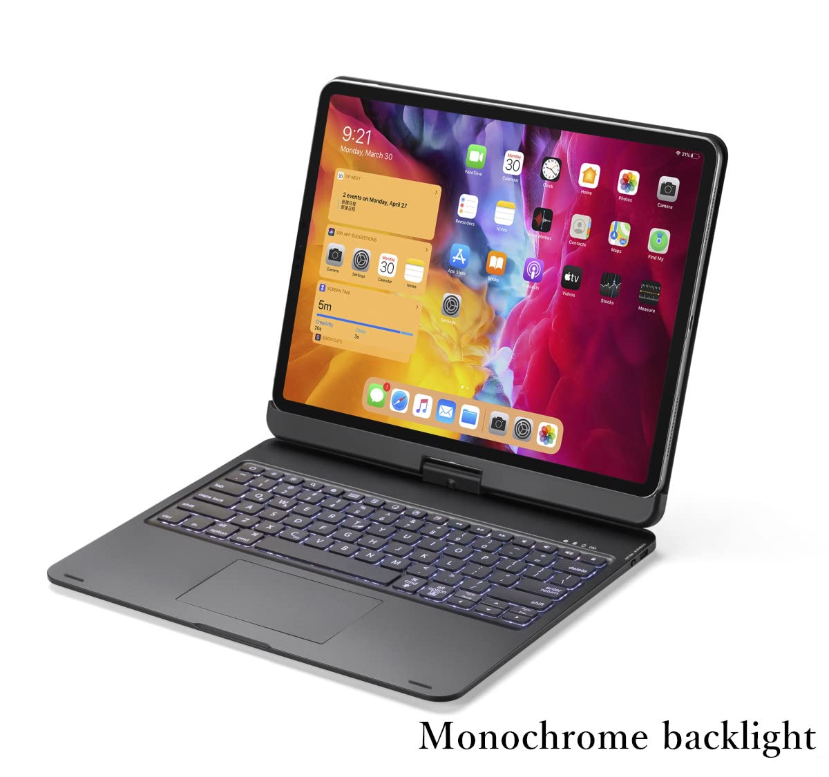 Amazon.com: YEEHi 360 Rotatable iPad Pro 12.9 2021 Magic Keyboard