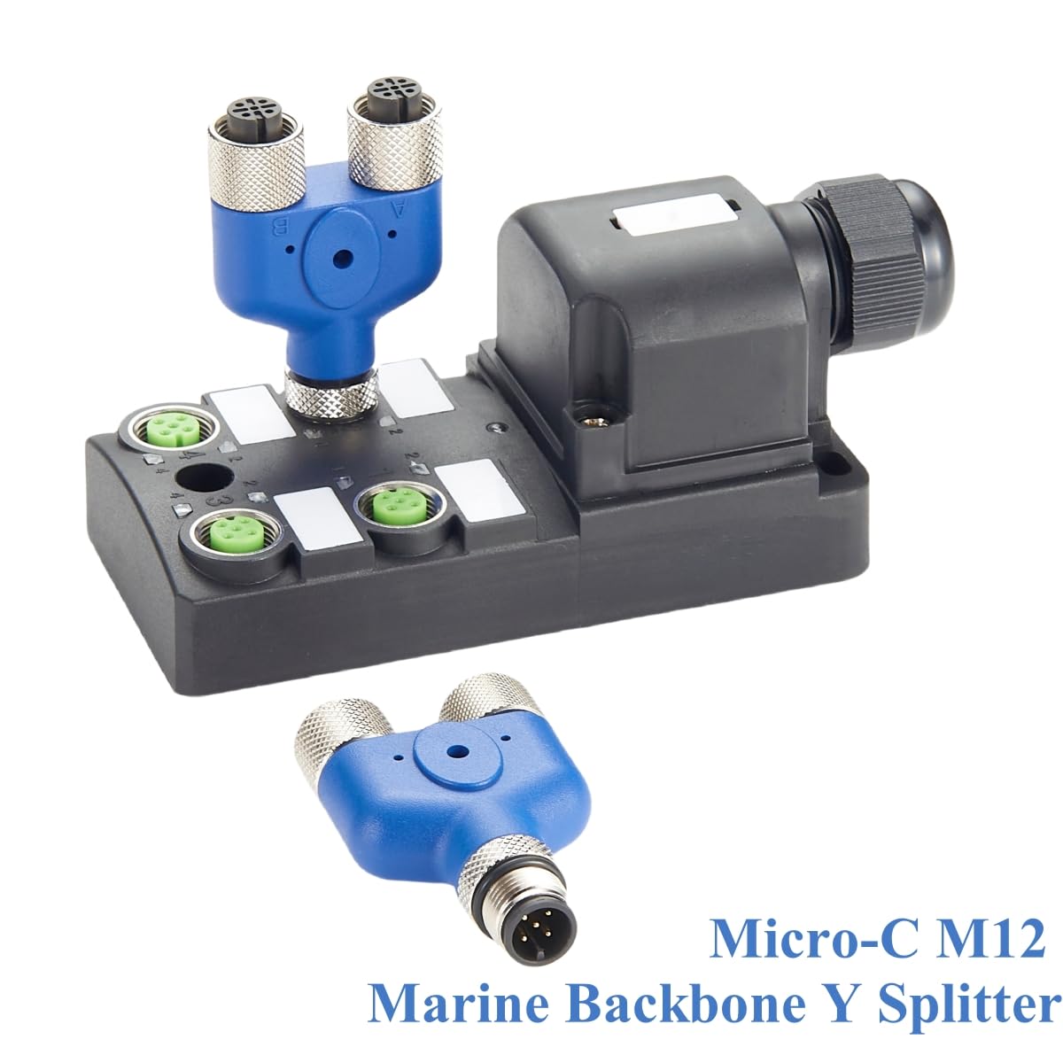 NMEA 2000 Multipuerto M12 Y Splitter Adaptador IP67 Impermeable N2K 3 Vías M12 5Pin A Código Macho a Hembra Sensor Conector Circular para CAN Bus CANOpen Actuador