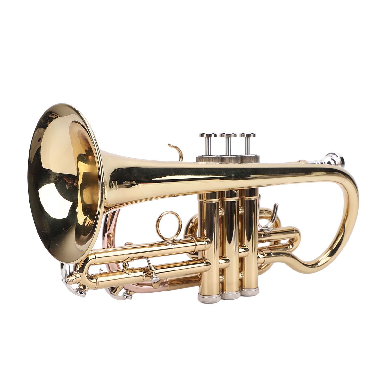 VGEBY Set Tromba Standard Professionale in Sib con Tono Chiaro e Brillante per Strumenti Orchestrali Color Oro
