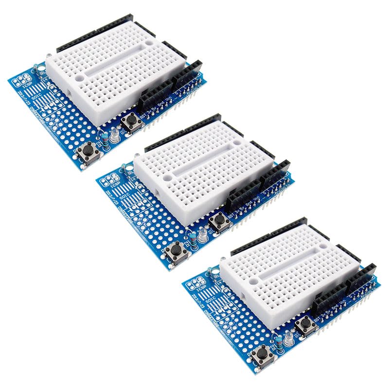 Reland Sun 3Pcs Prototyping Prototype Shield ProtoShield With Mini Breadboard SY-170