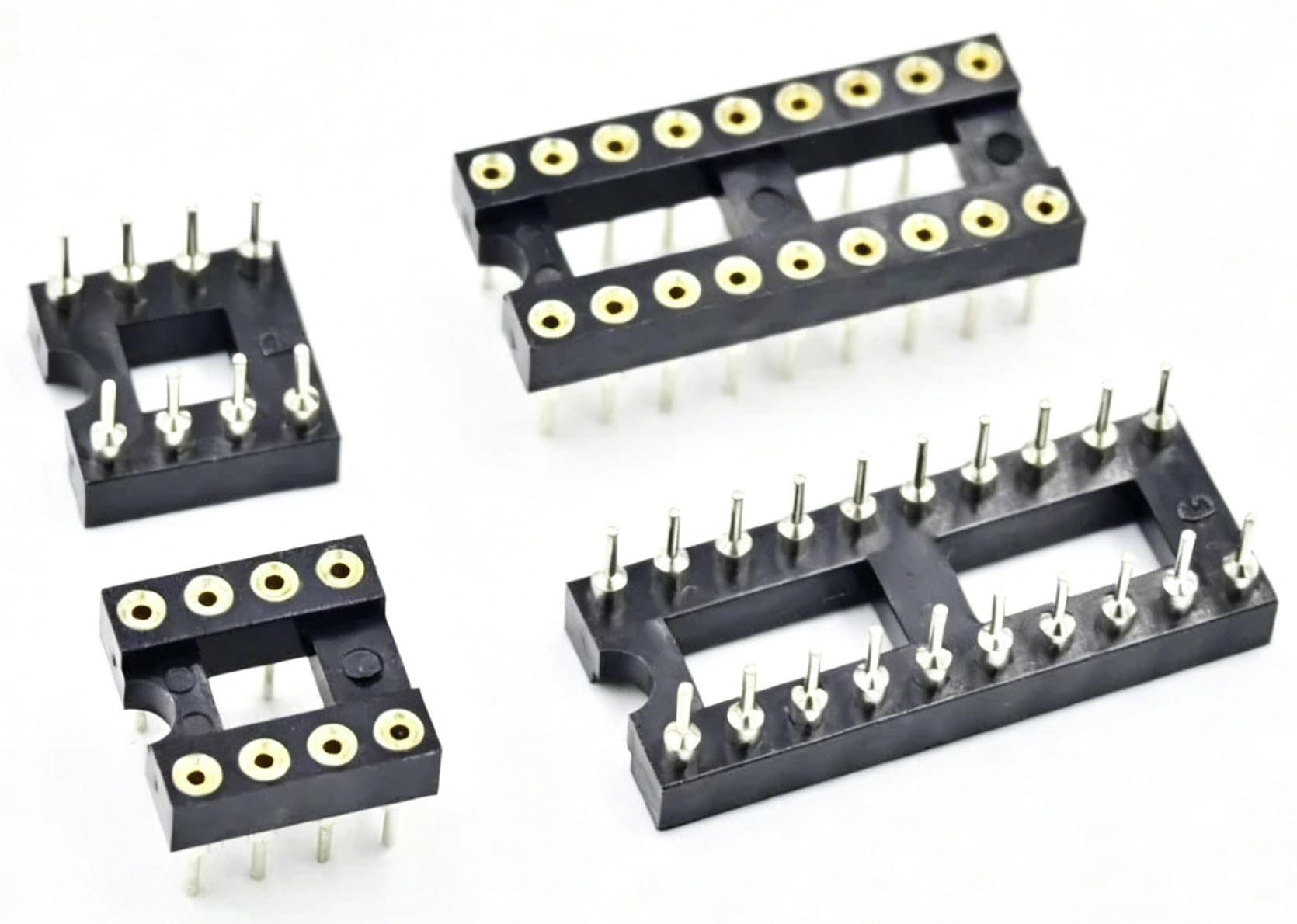 10PCS Runde Loch IC Sockel Stecker Integrierte Schaltung Buchse DIP8 DIP14 DIP16 DIP18 DIP20 DIP28 DIP40 Steckdosen
