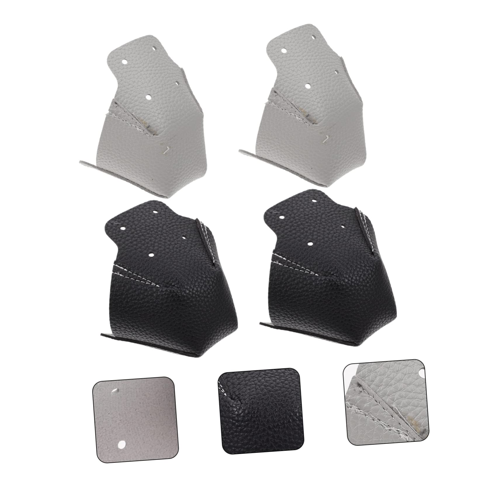 Kisangel Botas De Skate Rodillos Scooter Equipo De Protección para Patines Puntera Patines Patineta Ruedas Cubrepunteras De Patines De Cuero Puntera para Patines Black