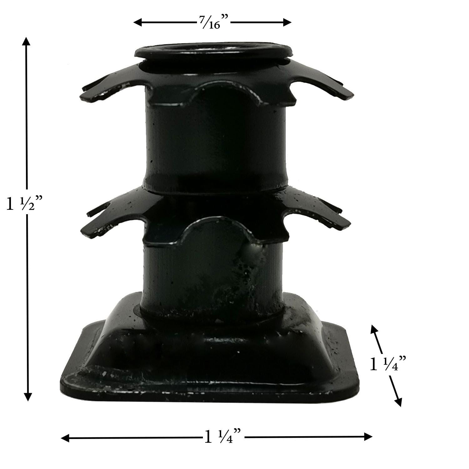 Grill Parts For Less, Replacement Traeger Square Leg Caster Plug for Elite, Lil Pig, Professional, Steer, and others, HDW303