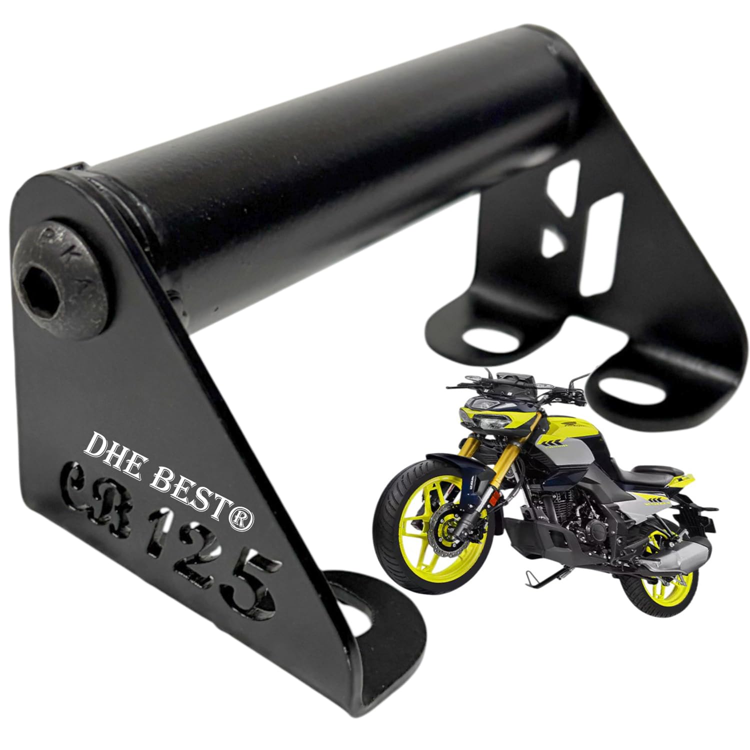 Dhe Best Premium GPS Mount CNC Machined Metal Holder Stable Navigation Support for Honda CB 125 Hornet-image-1