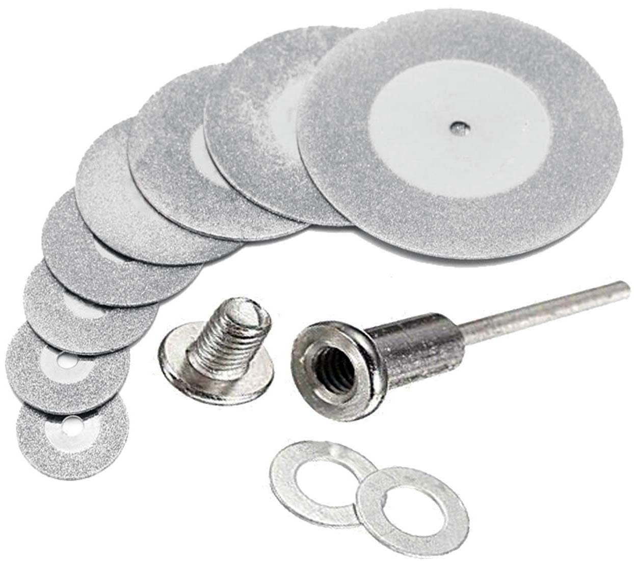 DIY Crafts Pack Of 5 Pcs, 1x Mandrel Diamond Cutting Discs, Diamond Lapidary Cutting Solid Diamond Coated Diamond Cutting For Dremel (Pack Of 5 Pcs, 1x Mandrel Diamond Cutting Discs) (B07NJPZRQ9) Amazon Price History, Amazon Price Tracker