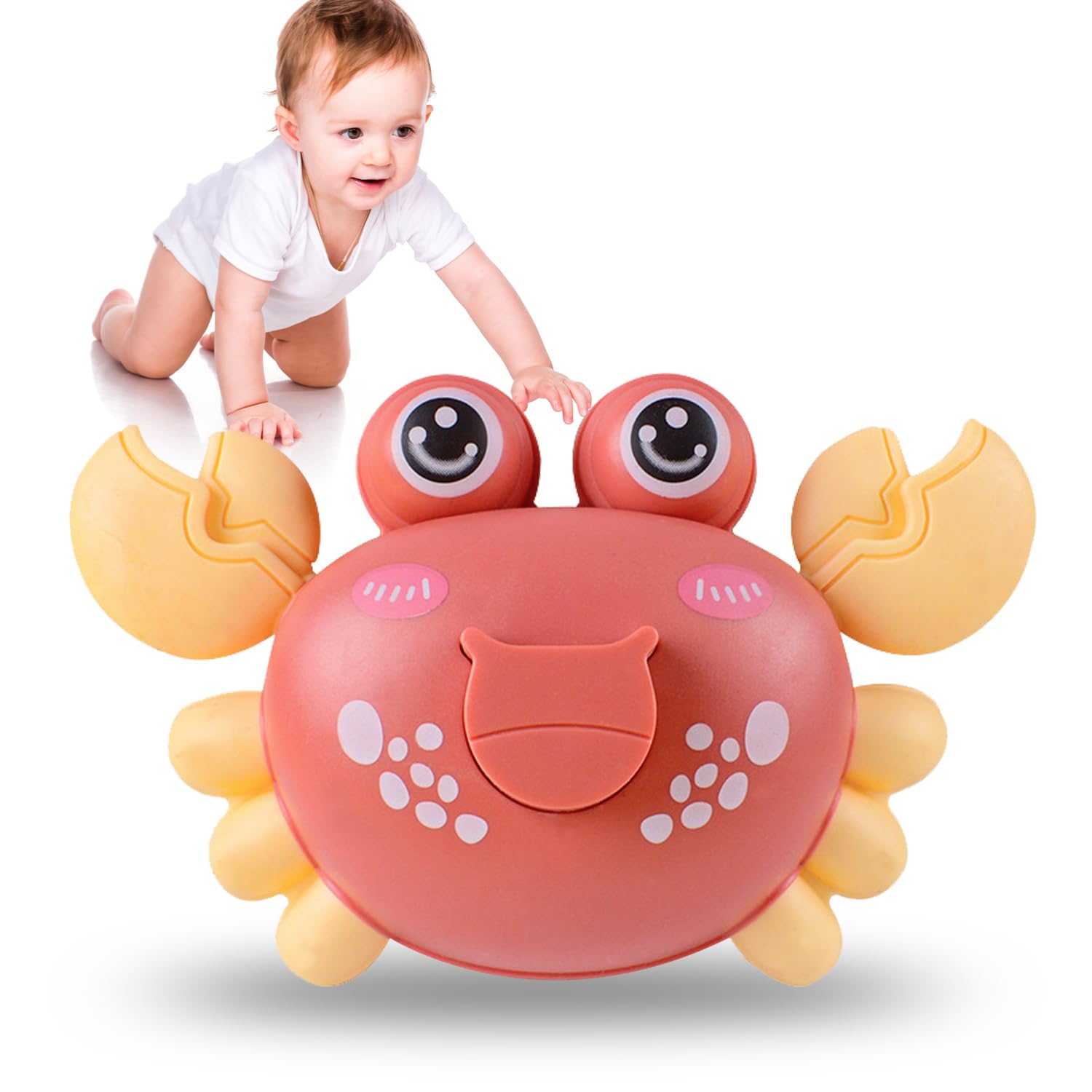 Steemjoey Juguetes Niños, Bebé Juguete de Cangrejo, Cangrejo de Juguete Educativo Juguete Sensorial Juguete de Desarrollo Intelectual, Regalos Originales para Niñas Niños 0-3 Años