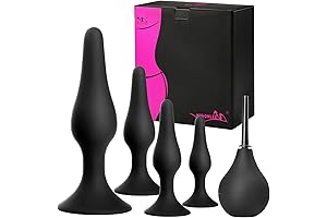 Hisionlee Silicone Anal But Plugs for Beginners, Women, and Men