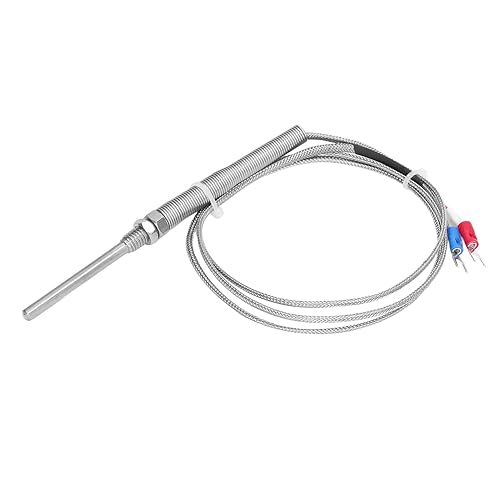 Temperature Sensor, K Type Thermocouple M8 Heat Resistant for Textile Industries(1 Meter 3.3ft)