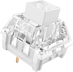 Kailh Box White Pro Clicky Mechanical Keyboard Switch with LED Diffuser | 3pin 45gf Pre-Lubed Dustproof Waterproof High-Speed Typing Key Switches for 3D Printed Clicker Fidget (10PCS)