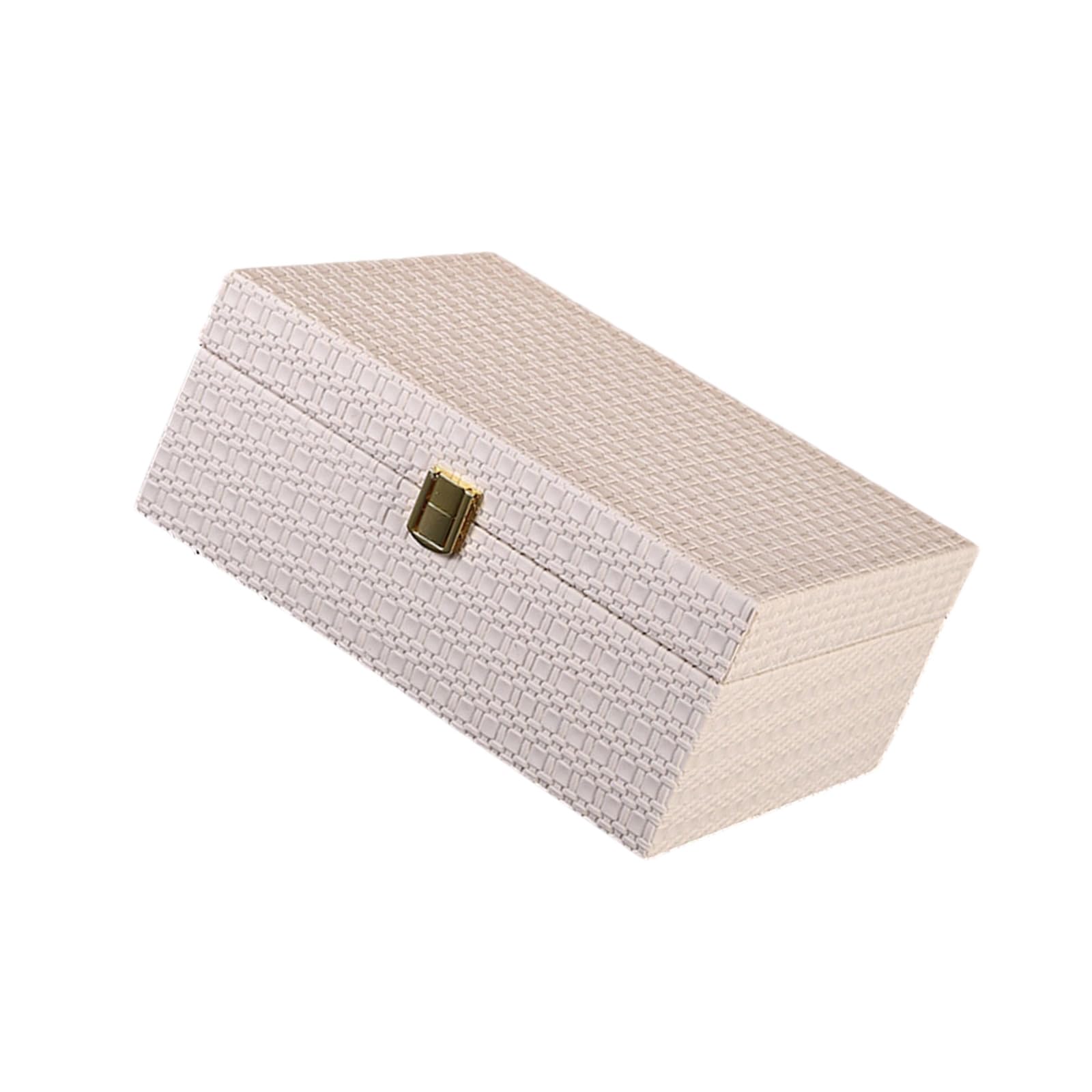 Kaeltsyn Stylish Handwoven Pattern Storage Organizers Box for Bedroom Closet Entryway Keep Keys Hats Scarves Neatly Stored Closet Planner