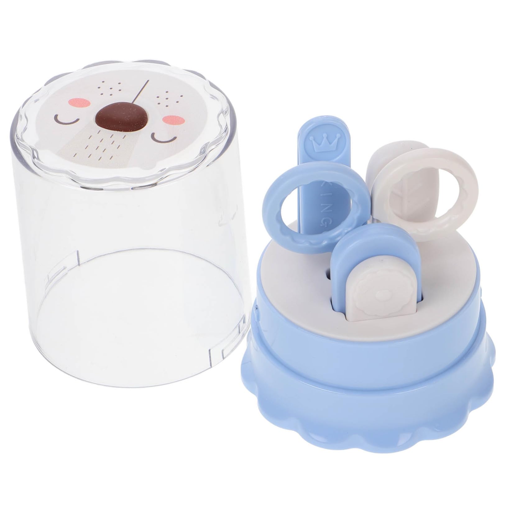 KOMBIUDA Baby Grooming Kit 2-in-1 Nail Clipper File Set Newborn Ddler Nail Care Essentials