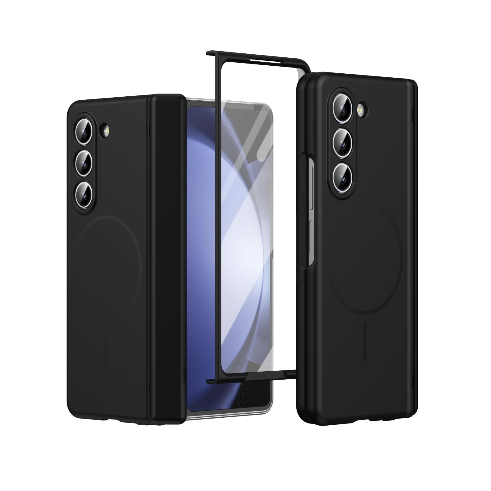for Samsung Galaxy Z Fold 5 Case [Compatible with MagSafe] Built-in Screen Protector and…