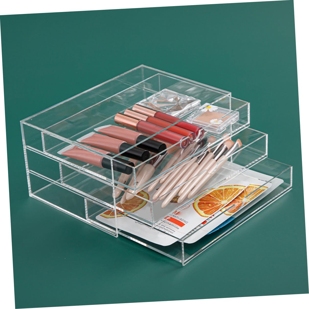 Organizzatore per Scrivania Contenitore per Cosmetici Organizer per Trucco Scatola Portaoggetti Multistrato Adatto per Toeletta e Camera da Letto