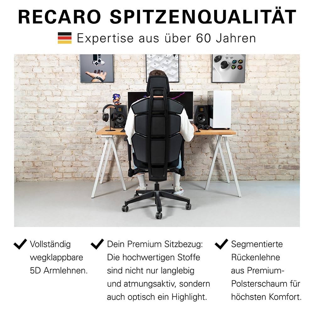RECARO NXT – Ergonomischer Premium Gaming-/Bürostuhl bis 150 kg