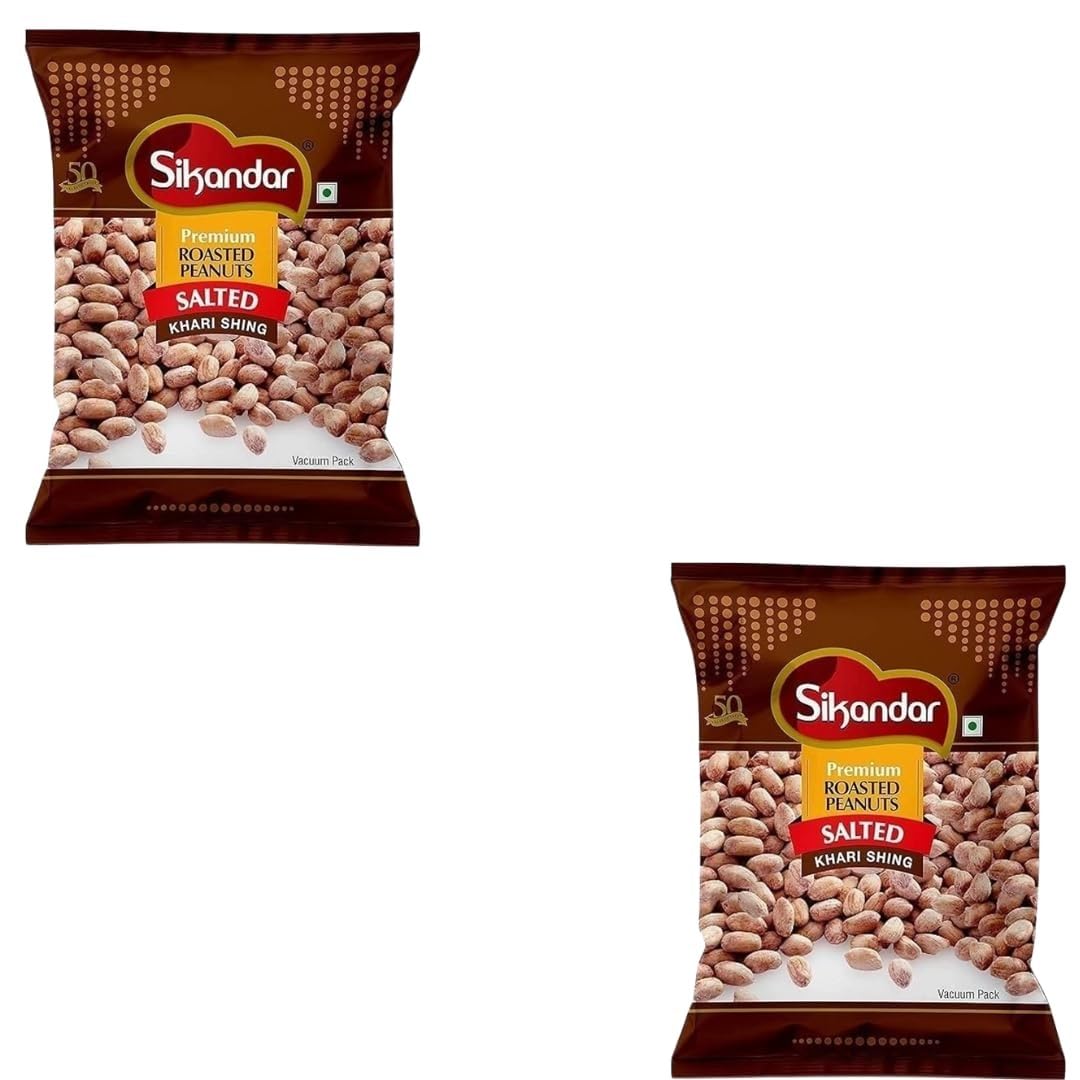 Sikandar Premium Roasted Salted Peanuts – Khari Sing, 1000g Pack of 2 |1 kg |(500g x 2) Crunchy, Crispy Snack-picture-11