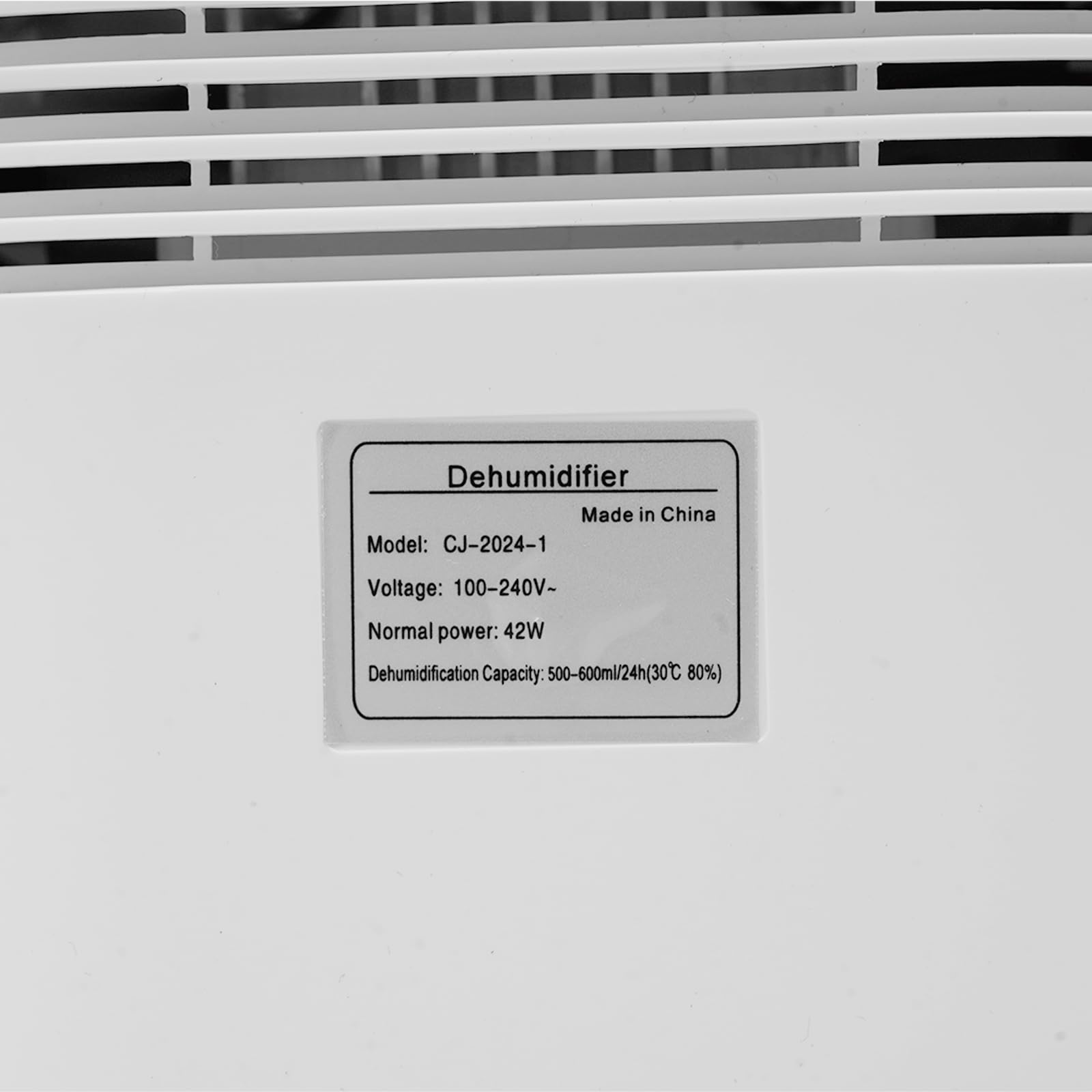 Deumidificatore, 2000 ml, piccolo deumidificatore elettrico a risparmio energetico, portatile, ultra silenzioso, spegnimento automatico, luce a 7 colori, per camera da letto, bagno, casa (bianco)