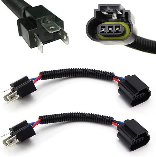 (2) iJDMTOY H4 9003 a H13 9008 - Adaptadores de arnés de cable flexible para faro delantero de retroadaptación de conversión H4/H13.