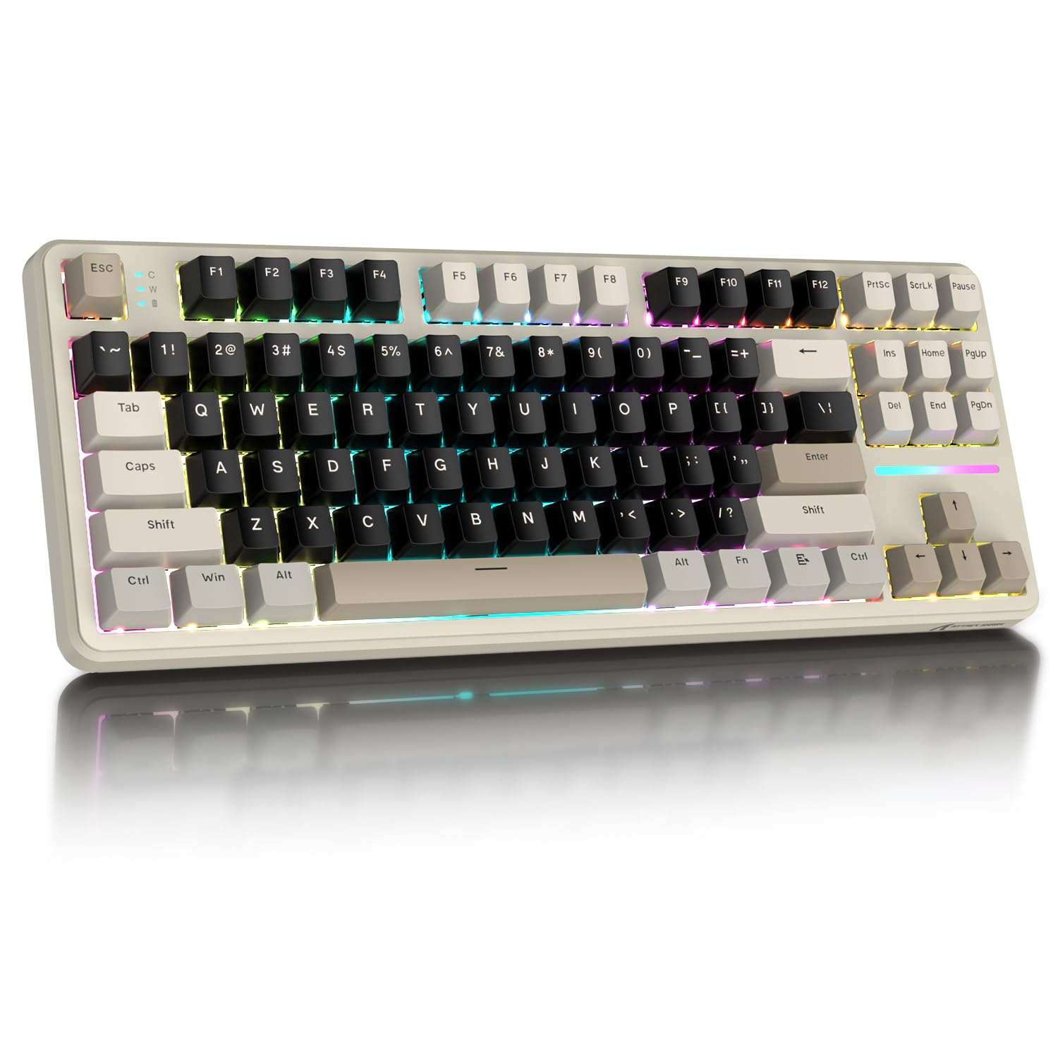 tastiera gaming wireless attack shark x87 4000mah rgb linear switch