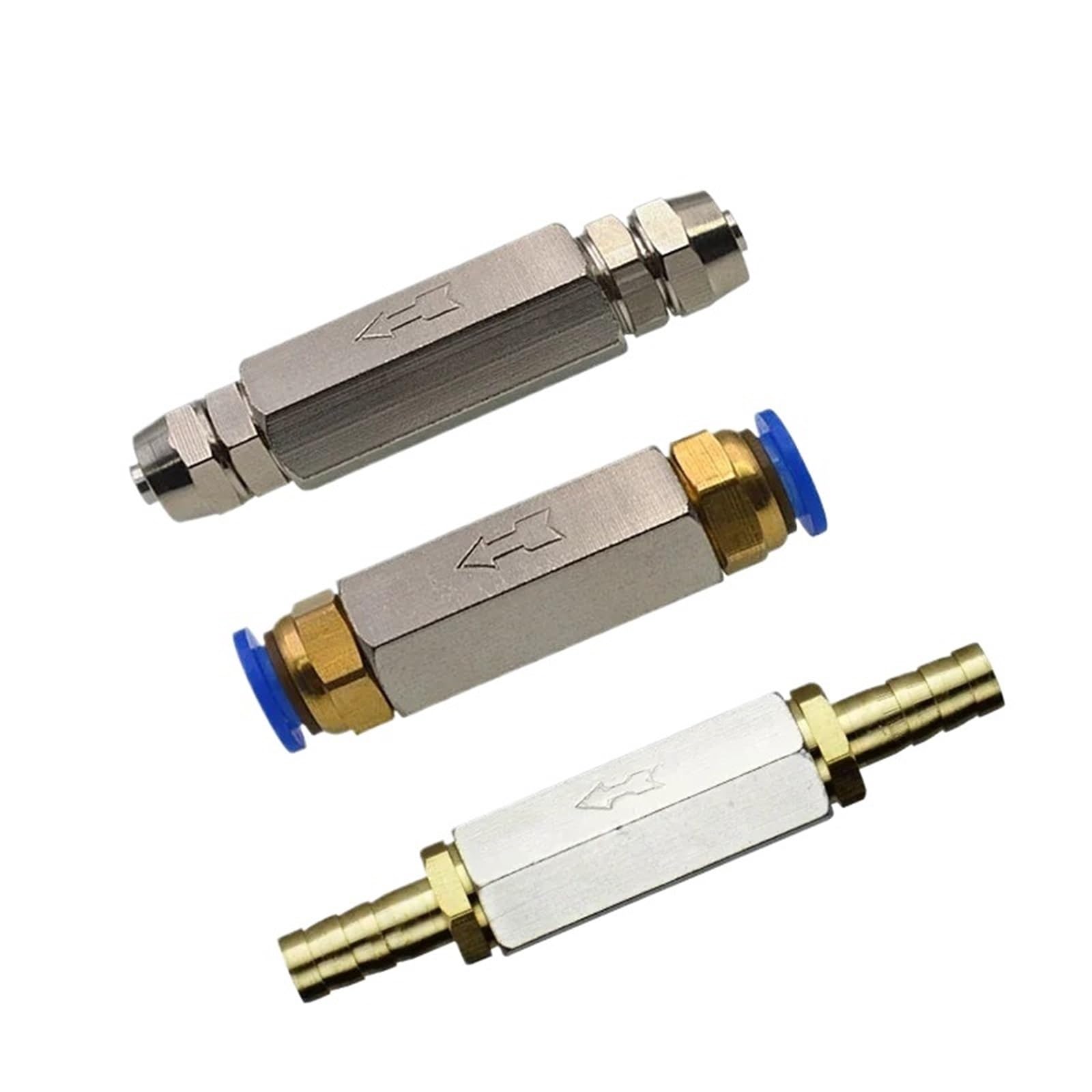 Brass Pneumatic Check Valve 1 Way Non-Return Valve(1I4 BSP -10mm Barb)