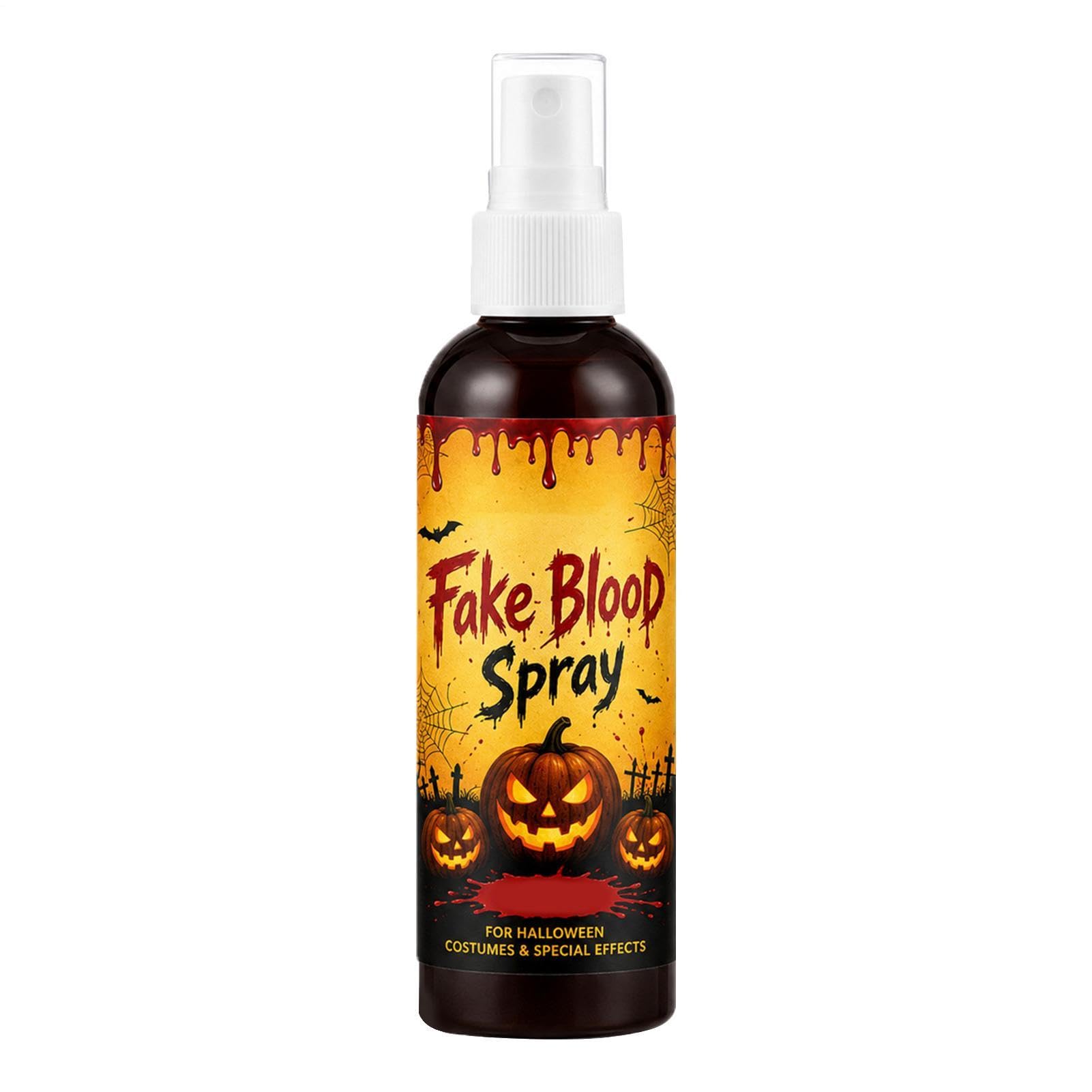 Halloween sztuczna w sprayu, efekt kroplowania, zmywalny makijaż | Ubranie na Halloween i twarz z kapiącą krwią na prezenty imprezowe, dom duchów, święta, kostiumy i