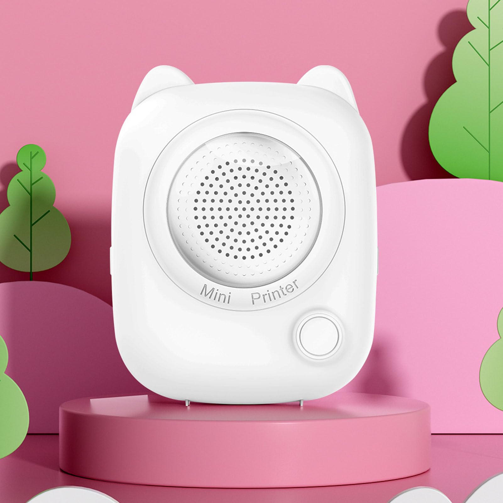 Stampante Vocale AI per Bambini, Cordless Portatile per la Casa