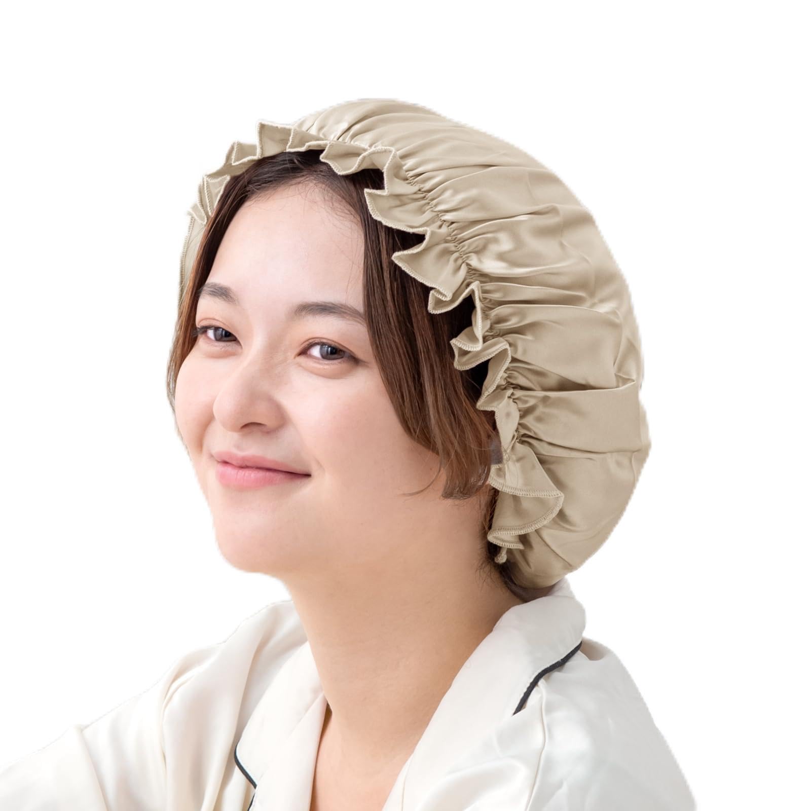 Amazon | [タンスのゲン] ナイトキャップ シルク100％ ヒアルロン酸