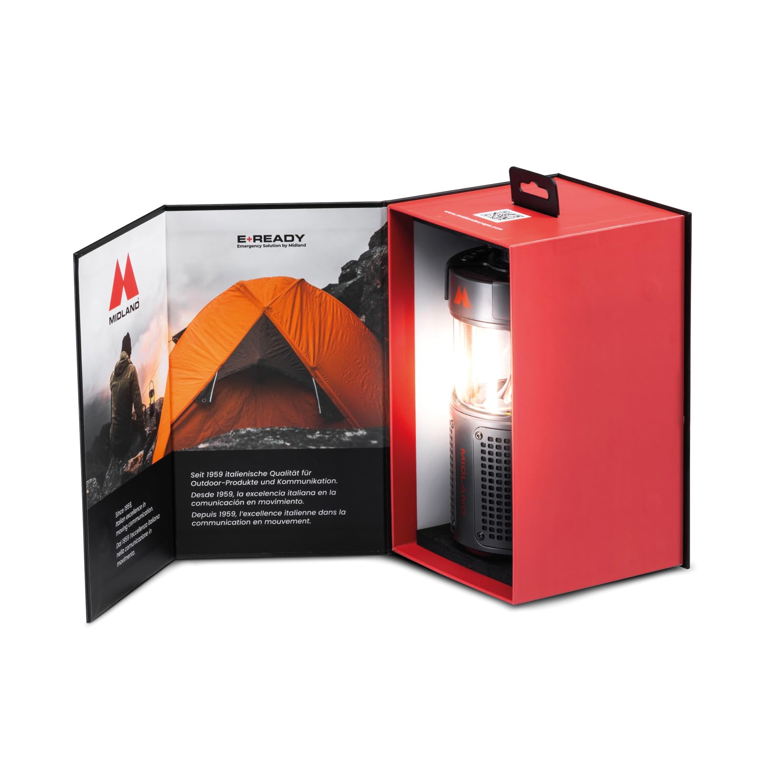 Midland ER LANTERN Lanterna Led con cassa bluetooth
