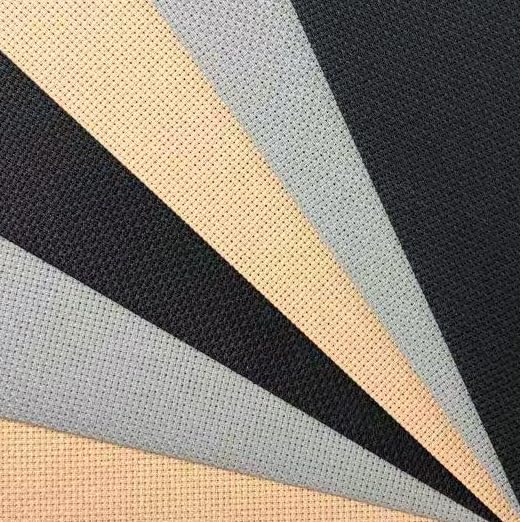 Image of KCS 4 /6 pc of 12 inch x 18 inch(30cmx45cm) 16 Count Cotton Aida Cloth Cross Stitch Fabric (6 pc,Khaki+Medium Grey+Black)