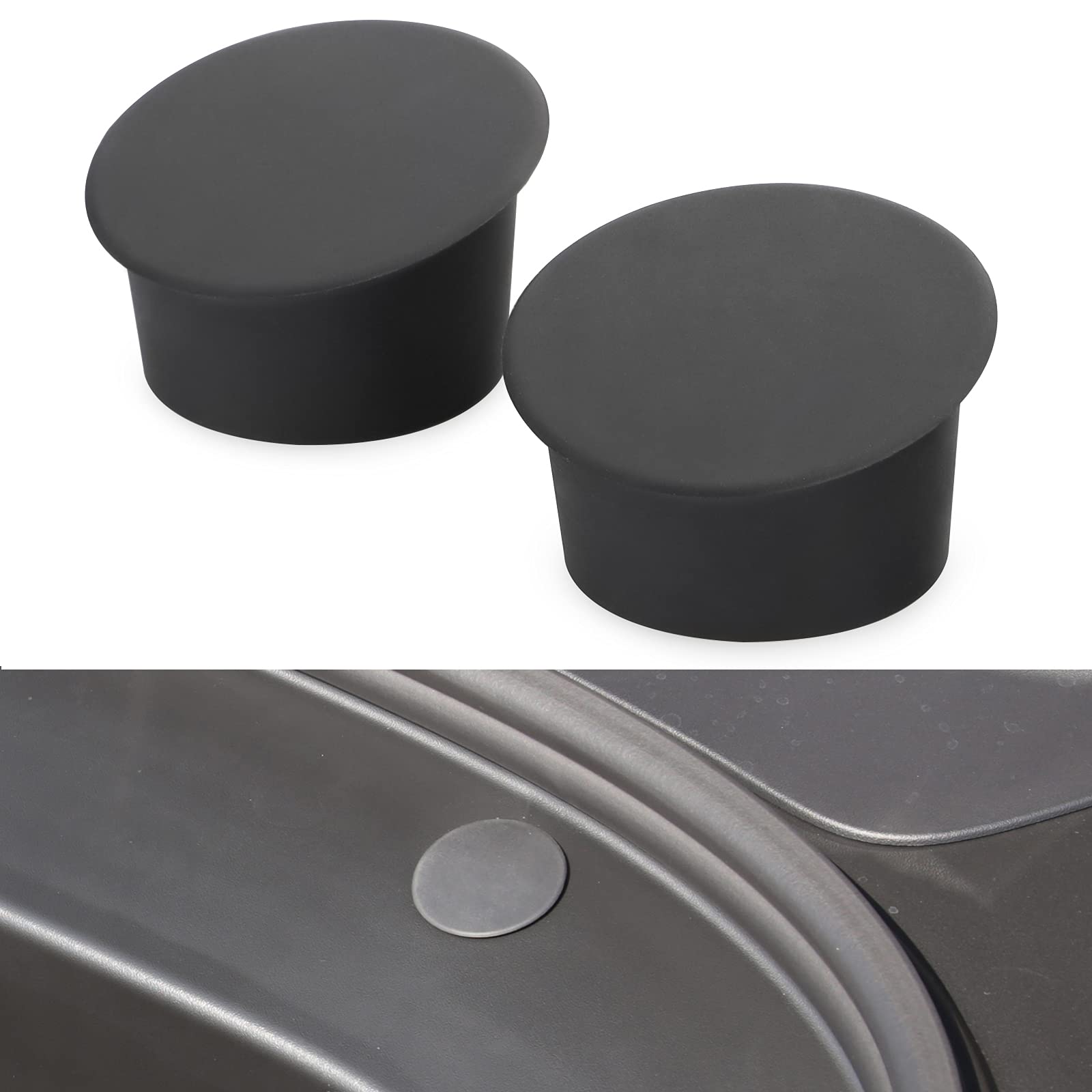 Tesla Model 3 Front Bolt Cover Silicone Waterproof Dustproof Cover for 2021 Model 3 Accessories