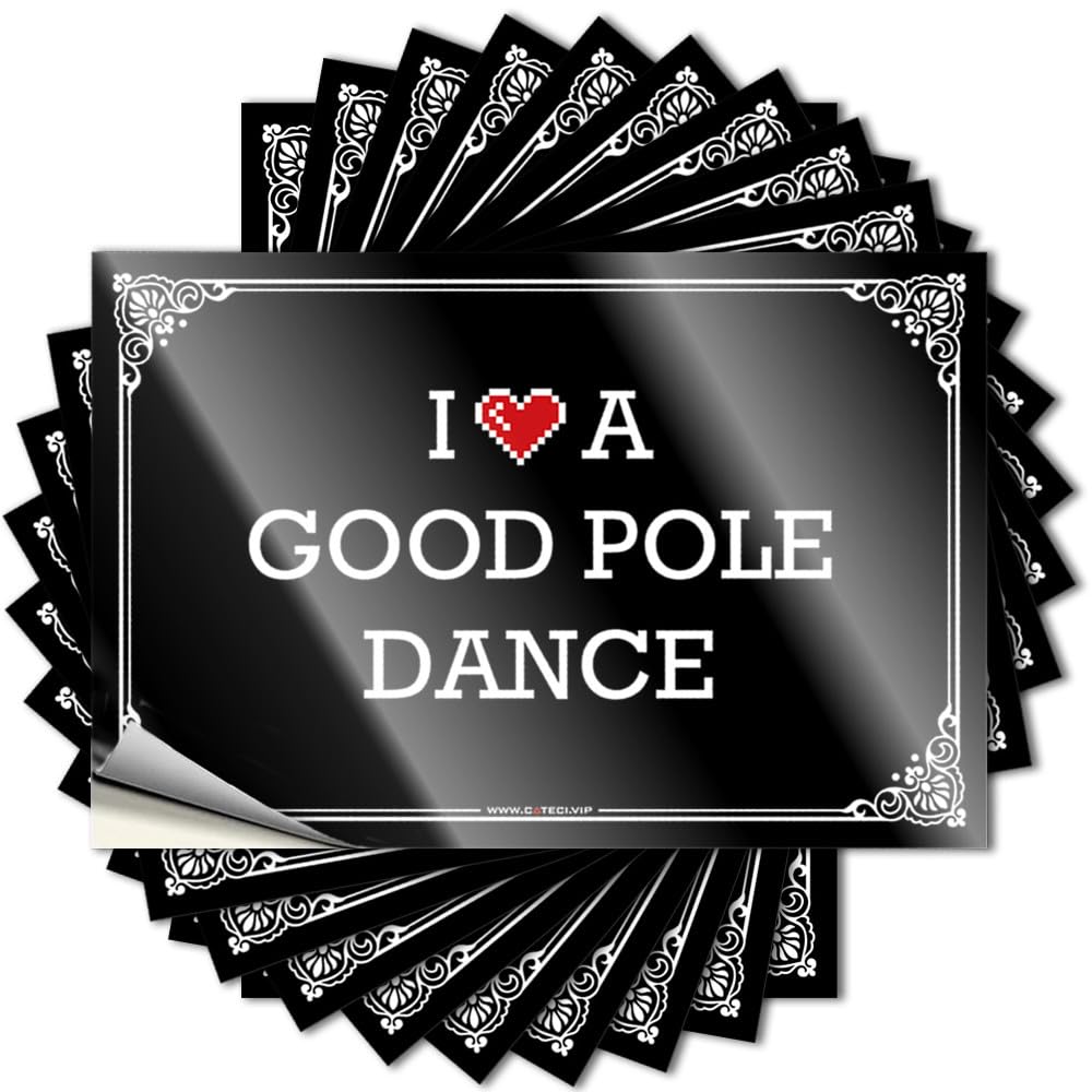 Decal Bottle Southern I Love A Good Pole Dance for Sports - Waterproof Easy Peel Removable(8X12CM)