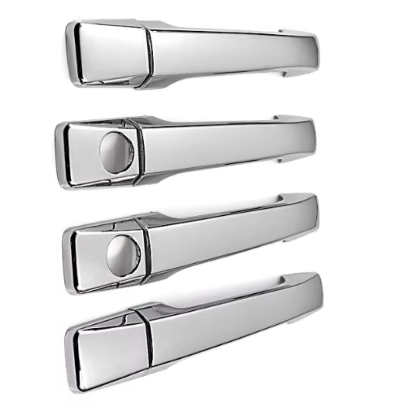 DSPOLIMV Outer Door Handle Cap Compatible with Benz for E420 260E 190E 190D 4 Handles Chrome Side Door Handle Covers Trims Car Parts Accessories Replacement