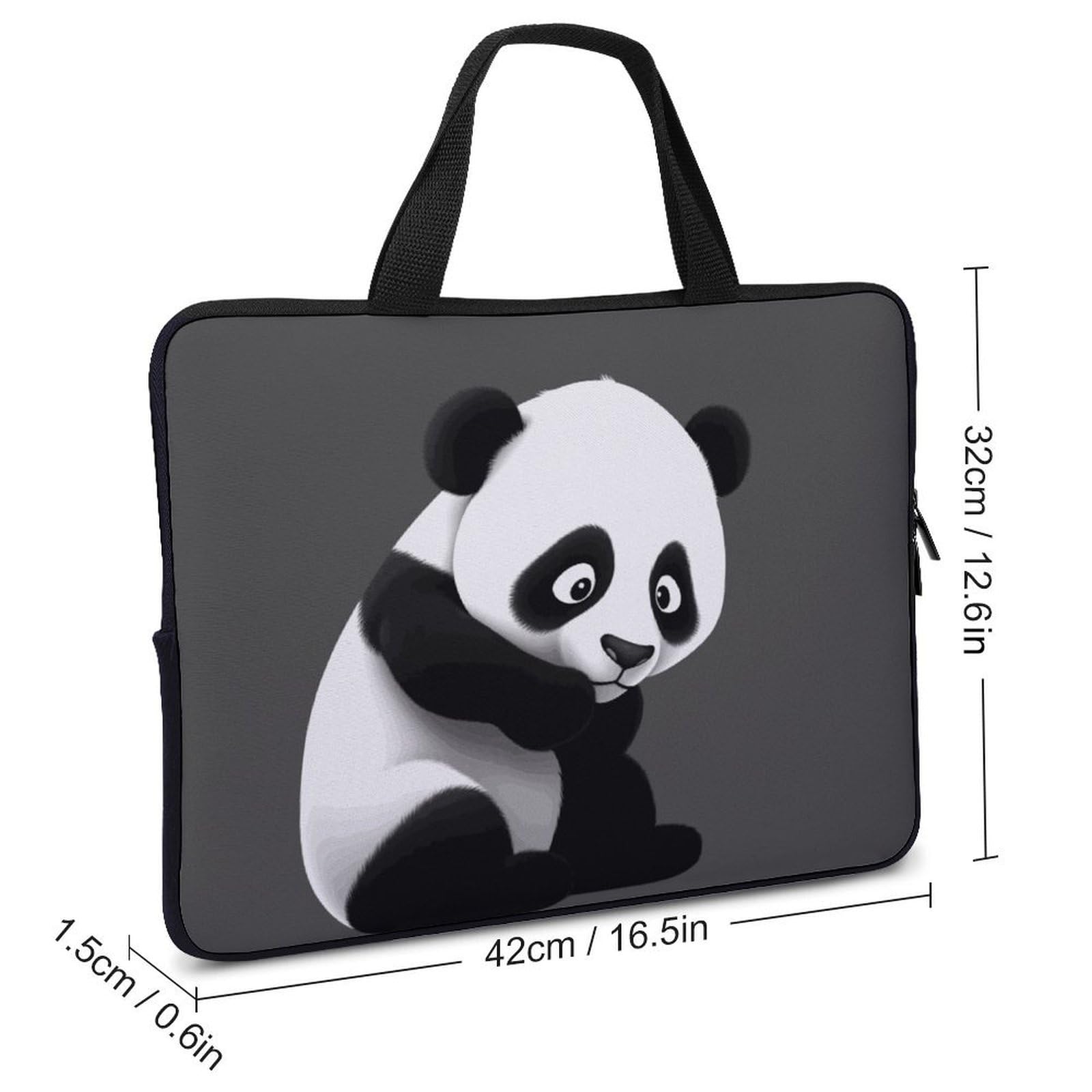Custodia protettiva per computer portatile da 17", ultra sottile, leggera e impermeabile, in neoprene resistente, con cinghia da polso