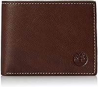 Timberland Men's Blix Slimfold Genuine Leather Wallet - Slim Bifold with ID Window & Card Slots, Brown