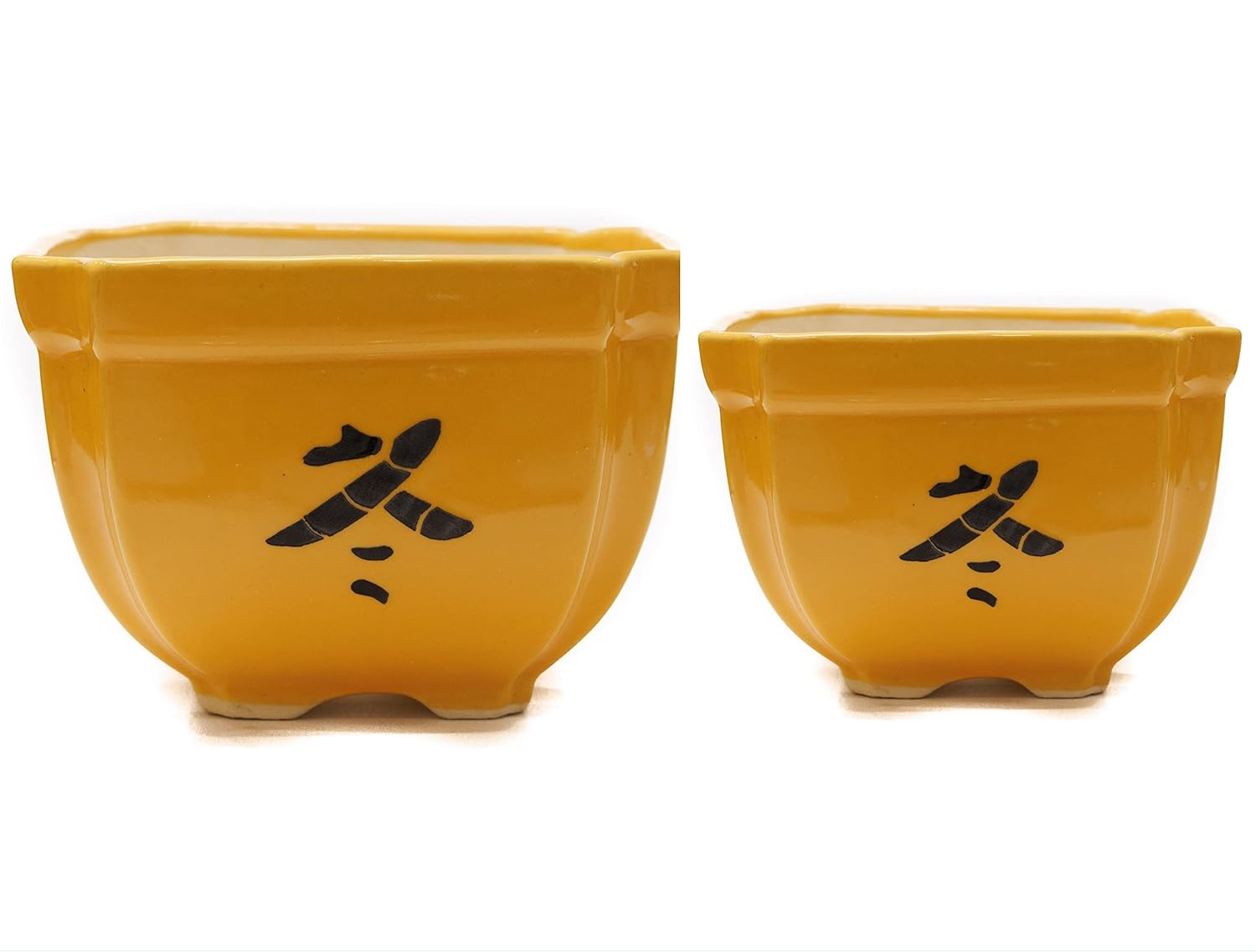 PLANTORI Large Ceramic Bonsai Planters for Big Size Plants New