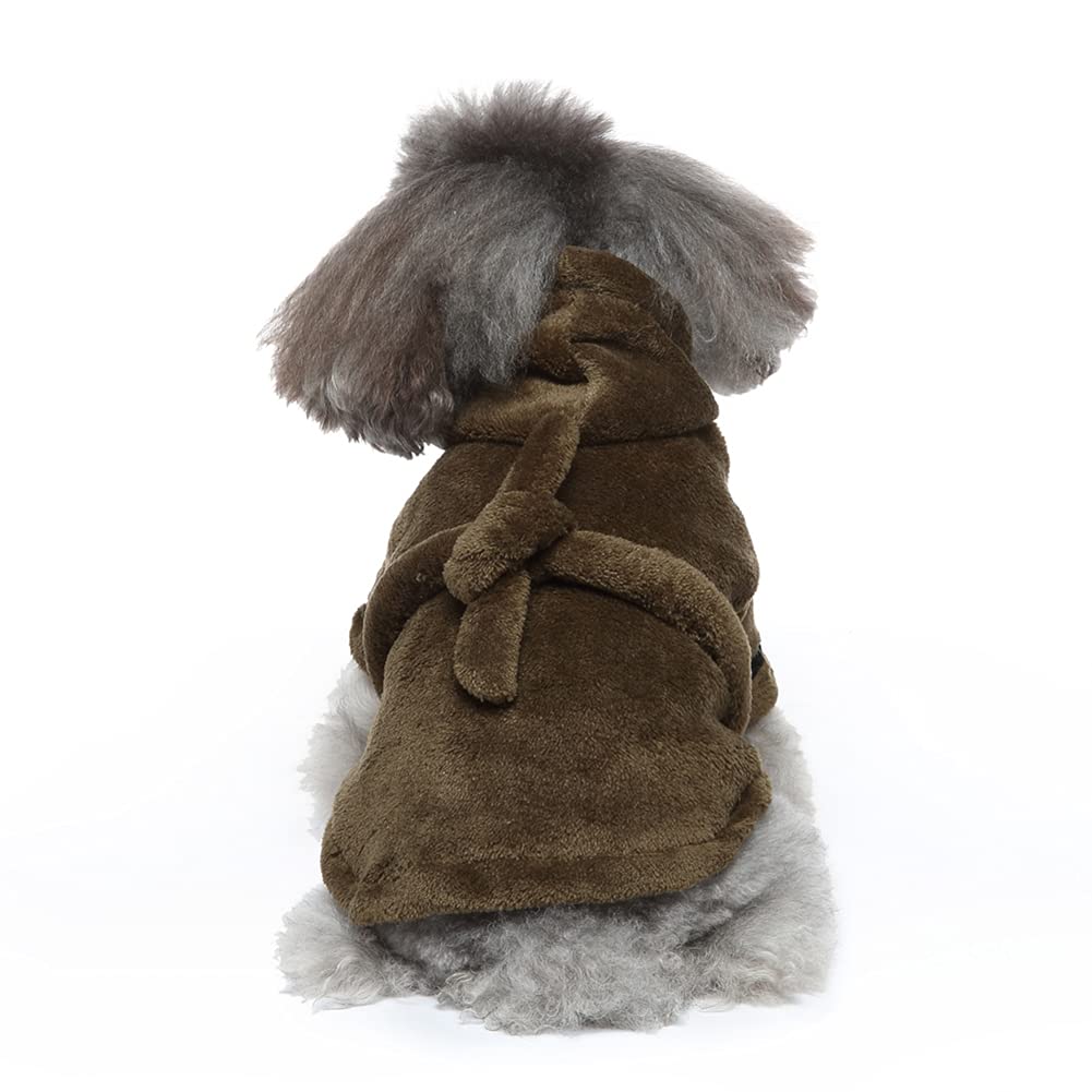 SMDARROY Dog Drying Robe, Super Absorbent Dog Towels for Drying Dogs, Fast Drying Pet Dog Towel Coat & Bathrobe, Soft Microfibre Dog Drying Coat for Bath Beach