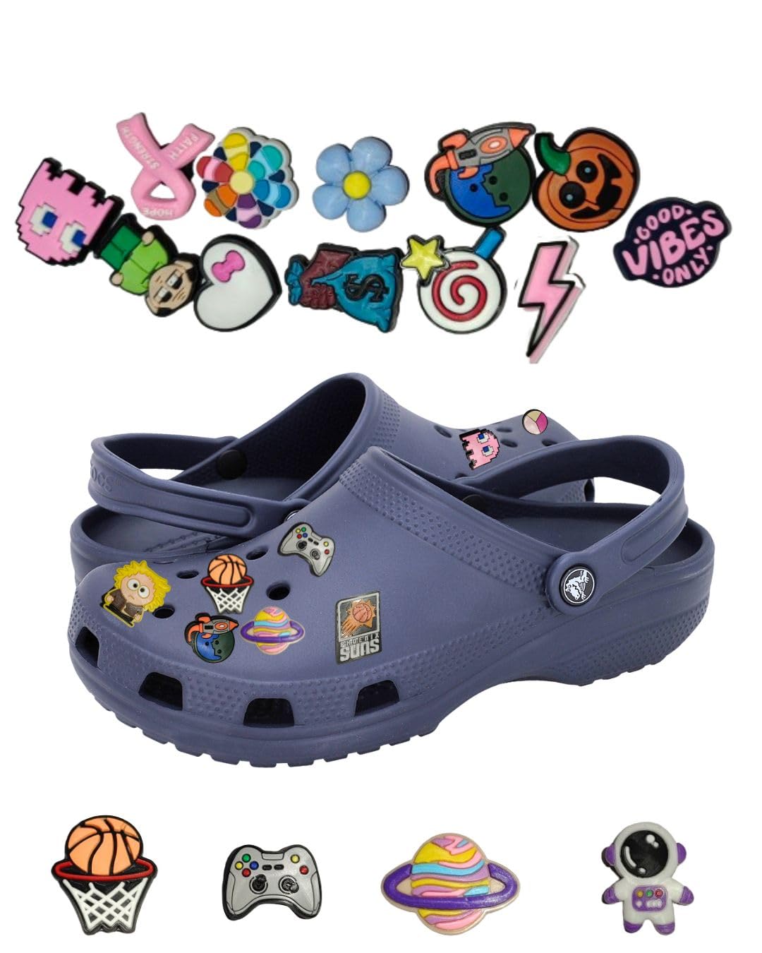 Random Shoe Decoration Charms mixed unique High quilaty Jibbits charms for croc shoe decoration