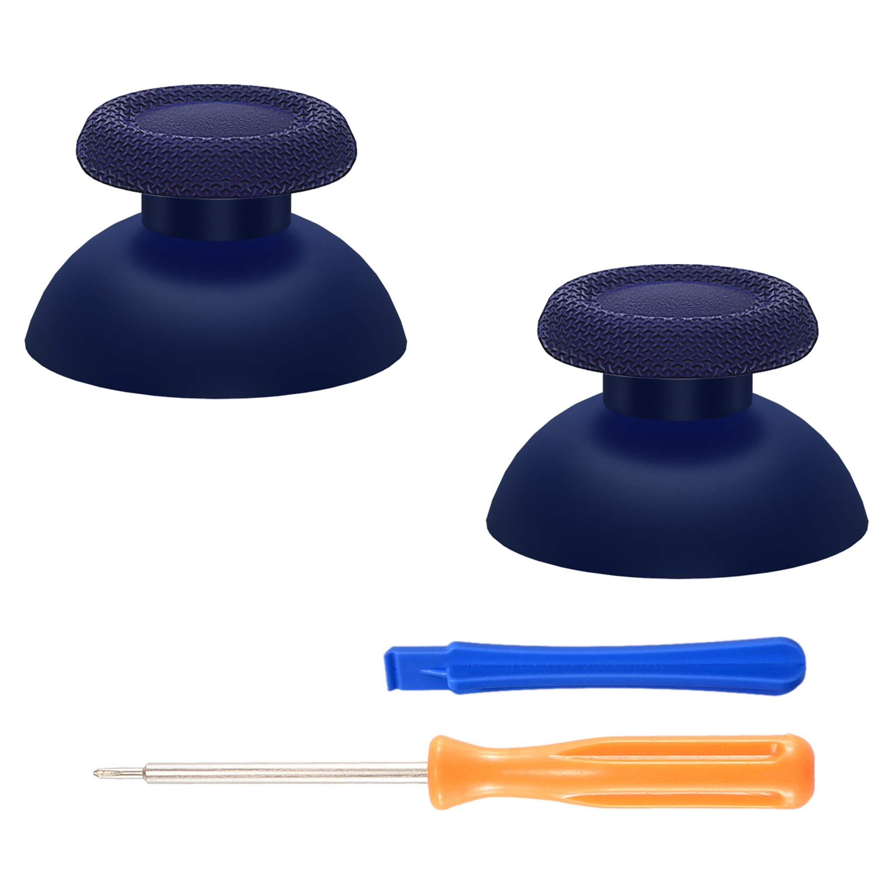 eXtremeRate Midnight Blue Replacement Thumbsticks for PS5 Controller, Custom Analog Stick Joystick for PS4 Controller Universal