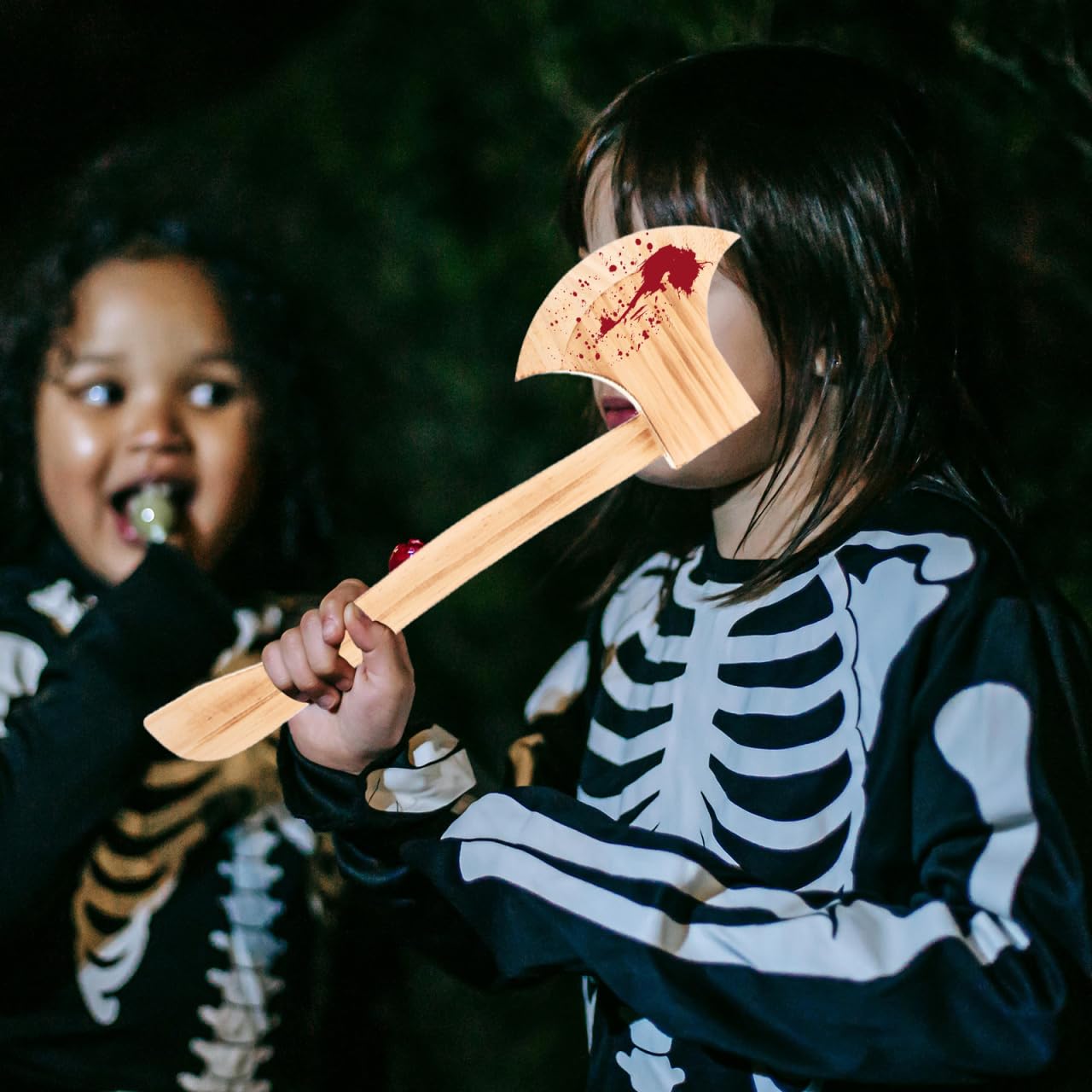 Holzoptik Beil Axt Requisiten: Halloween Axt Spielzeug Holzfäller Kostüm Requisiten 3 Stück Gefälschte Holzäxte Handaxt Theater Requisiten Gruselige Horror Spielzeug Lieferungen